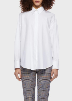 Біла сорочка Dondup з розрізами з боків, фото